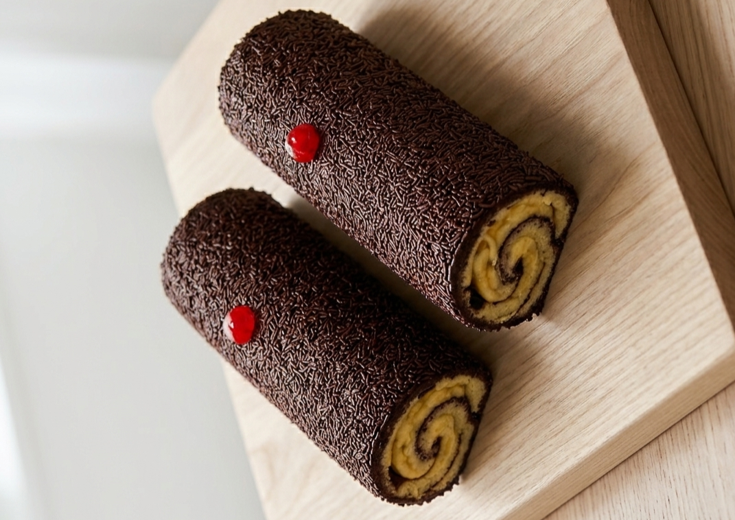 Bolu Gulung Cokelat Meses