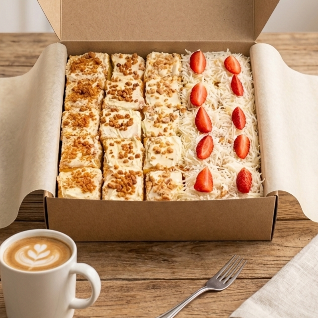 Vanilla Sponge Bites (Mix 3 Topping)